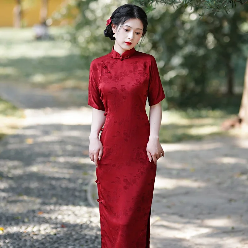 Chinese Wedding Party Dress Slim Retro Daily Performance Clothing Elegant Traditional Evening Dresses
Chinese Wedding Party Dress Slim Retro Daily Performance Clothing Elegant Traditional Evening Dresses