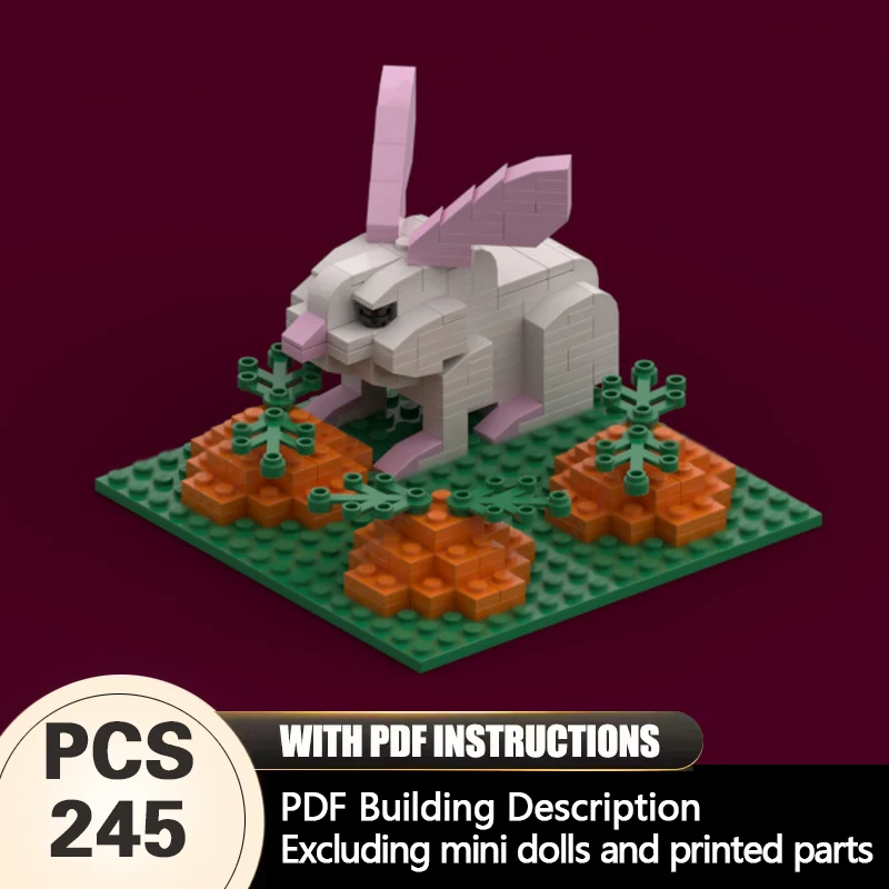 Creators Animal Series Model MOC Building Bricks Rabbit With Carrots Modular Technology Gifts Holiday Assemble Children Toy Suit
Creators Animal Series Model MOC Building Bricks Rabbit With Carrots Modular Technology Gifts Holiday Assemble Children Toy Suit