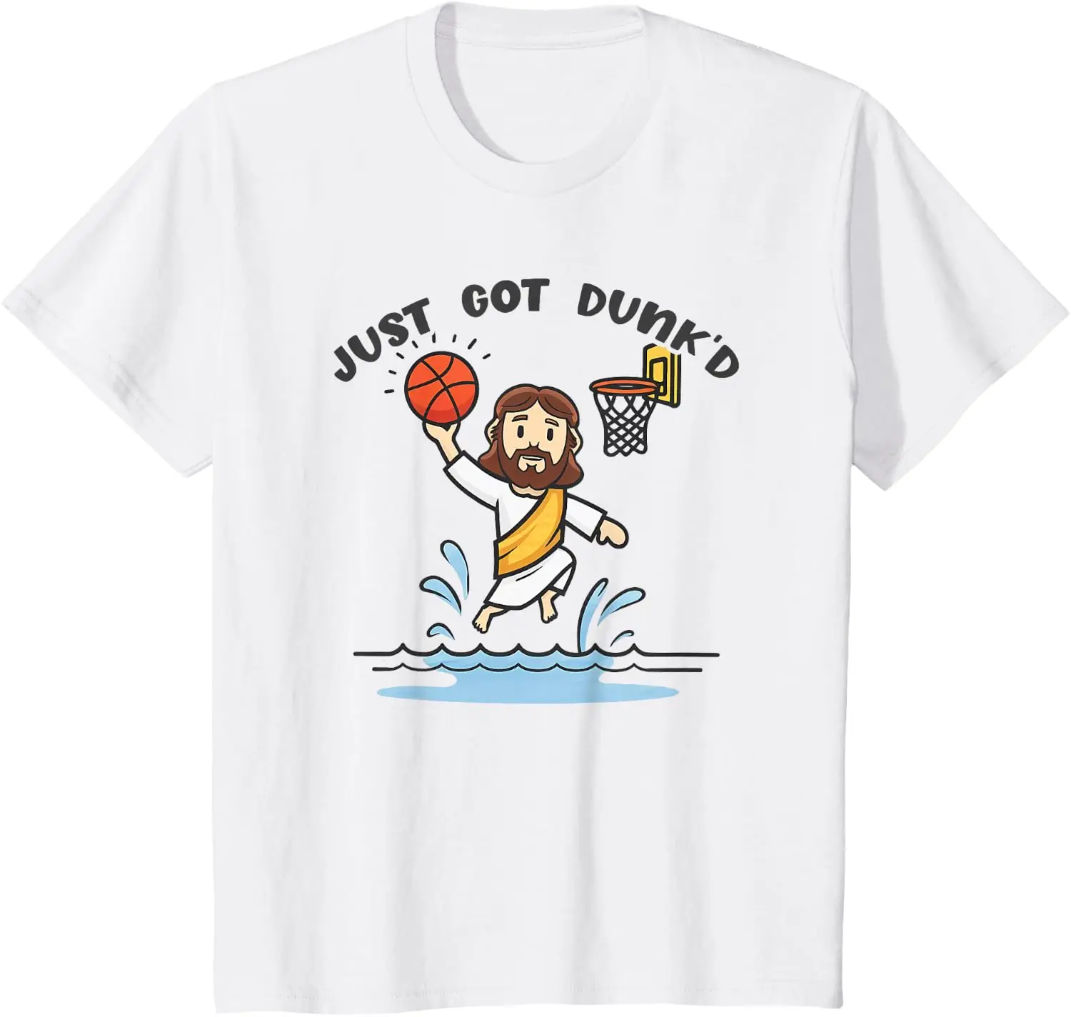 Just Got Dunked Funny Baptism Jesus Playing Basketball T-Shirt Cotton Casual Kid Graphic T Shirts Camiseta Streetwear
Just Got Dunked Funny Baptism Jesus Playing Basketball T-Shirt Cotton Casual Kid Graphic T Shirts Camiseta Streetwear