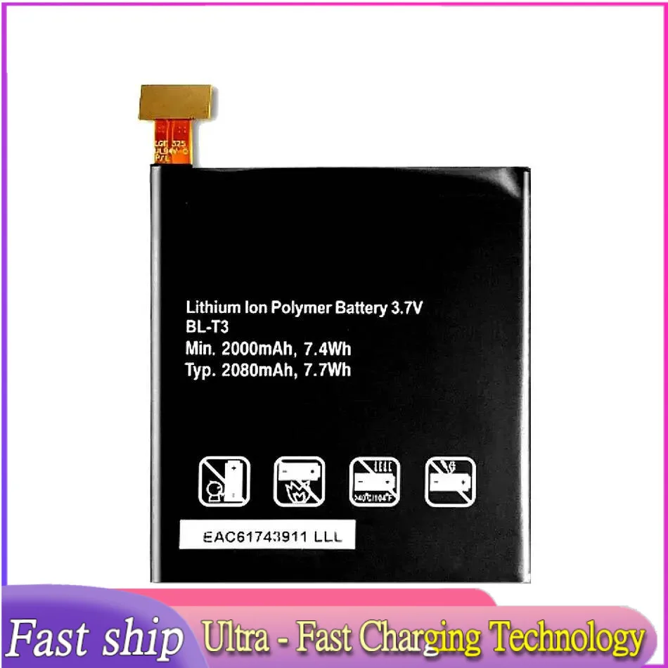 Environmentally Friendly Mobile Phone Battery For LG P895 F100 F100L F100S VS950 Optimus VU BL T3 BL-T3 2000Mah
Environmentally Friendly Mobile Phone Battery For LG P895 F100 F100L F100S VS950 Optimus VU BL T3 BL-T3 2000Mah