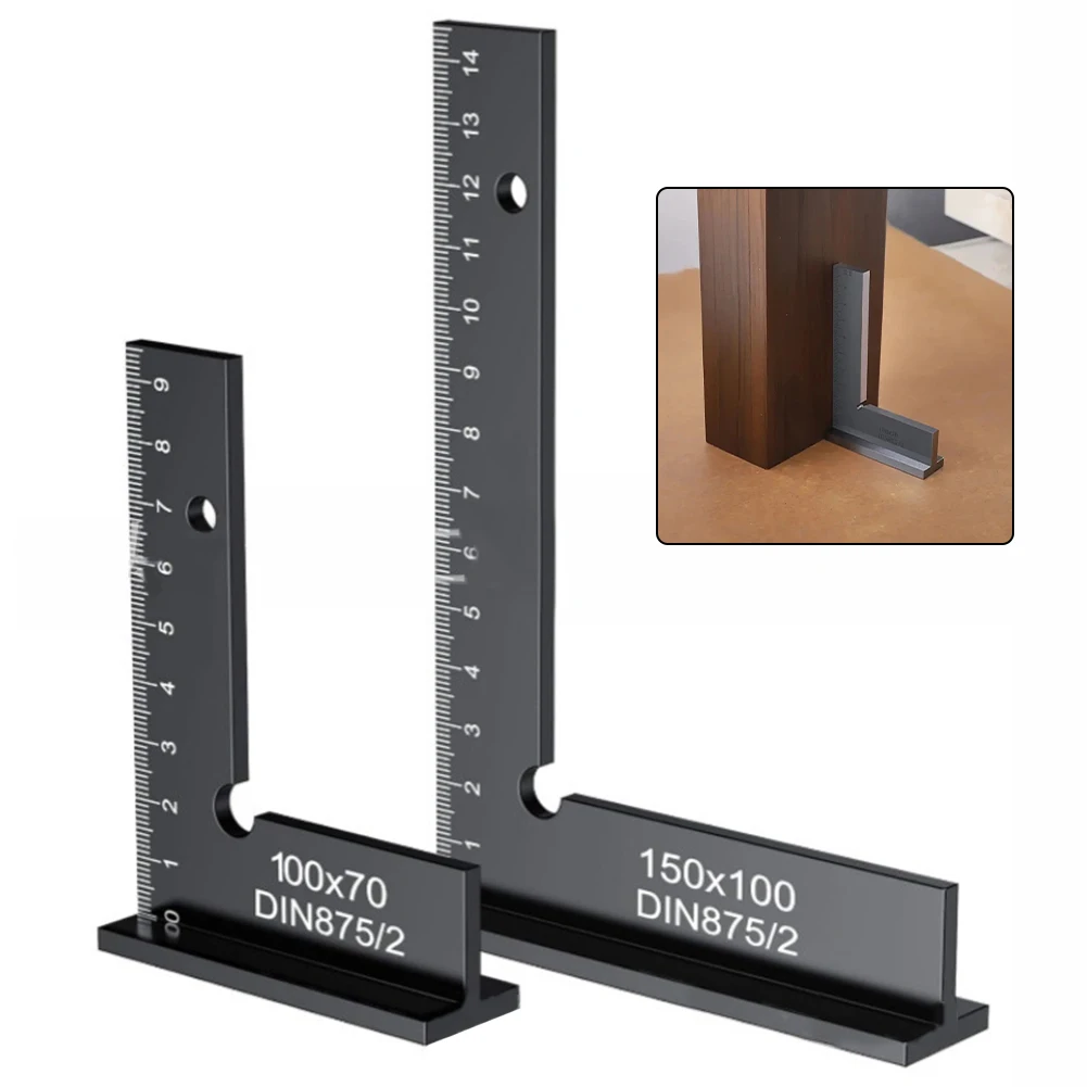 90 Degree Right Angle Square With Stand, Woodworking Ruler For Precise Layout Flat Edge Square Ruler 90 Degree Woodworking Tools
90 Degree Right Angle Square With Stand, Woodworking Ruler For Precise Layout Flat Edge Square Ruler 90 Degree Woodworking Tools