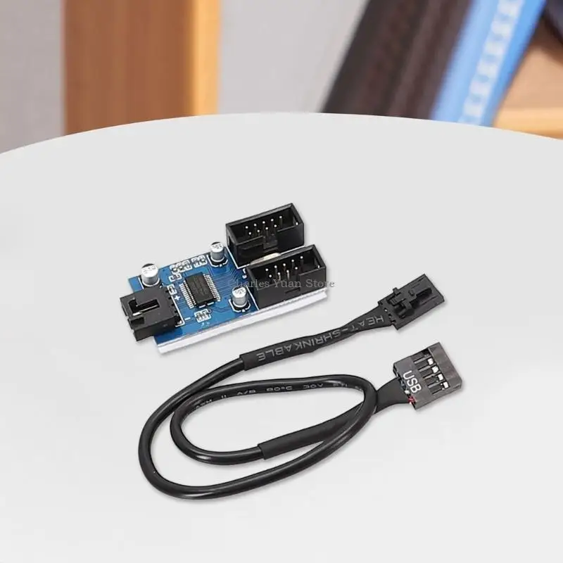 USB2.0 9PIN Заголовок до двух женских кабелей с 9PIN для материнских плат. Внутреннее умножение порта
USB2.0 9PIN Заголовок до двух женских кабелей с 9PIN для материнских плат. Внутреннее умножение порта