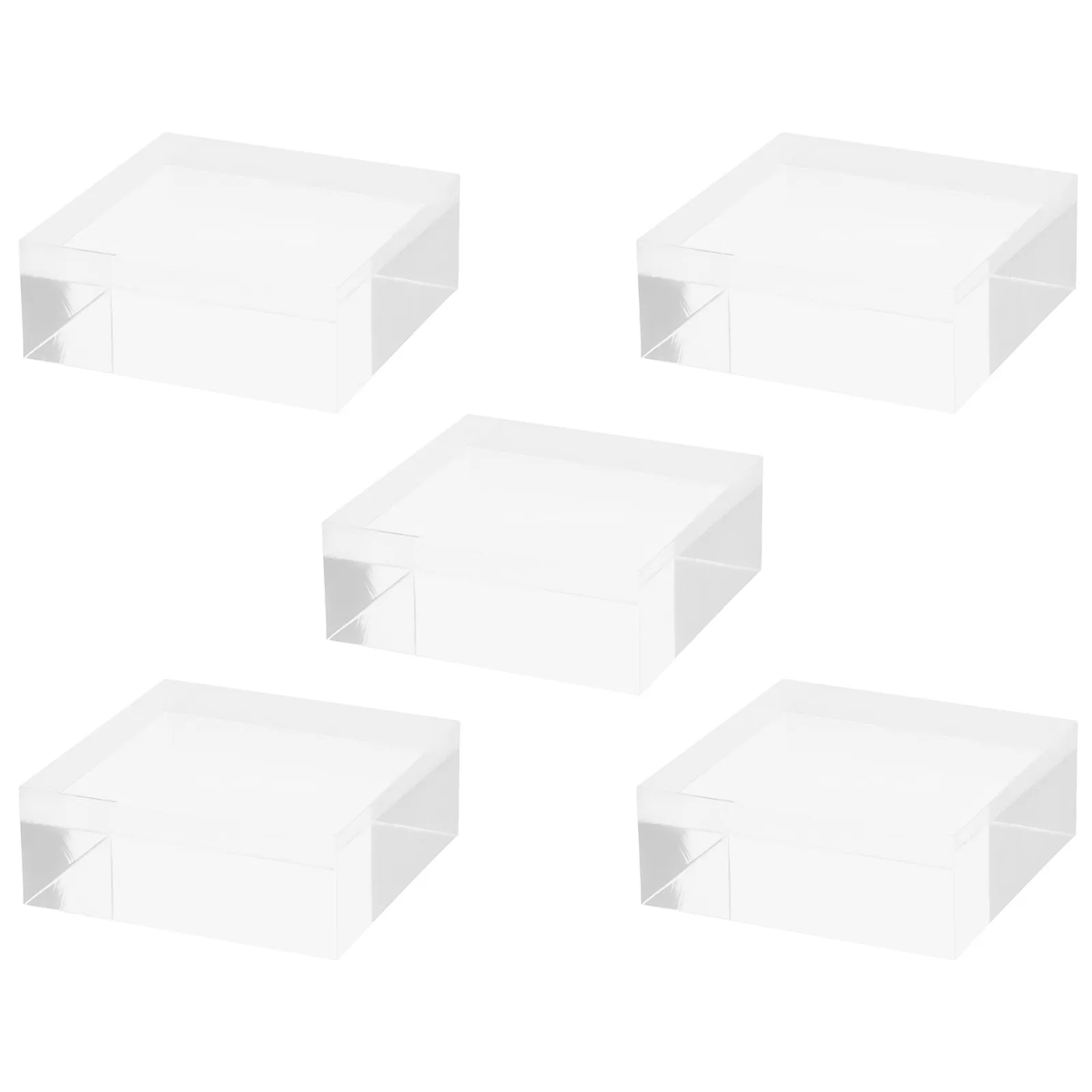 5Pcs Acrylic Display Block Transparent Jewelry Display Base Stable Square Stand for Home Retail Jewelry Organizer
5Pcs Acrylic Display Block Transparent Jewelry Display Base Stable Square Stand for Home Retail Jewelry Organizer