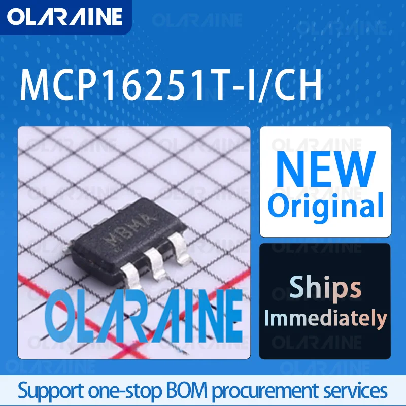 1/5/10Pcs MCP16251T-I/CH SOT-23-6 original ic chip Switching regulators RoHS 1 Output Voltage 5.5 V Current 225 mA
1/5/10Pcs MCP16251T-I/CH SOT-23-6 original ic chip Switching regulators RoHS 1 Output Voltage 5.5 V Current 225 mA