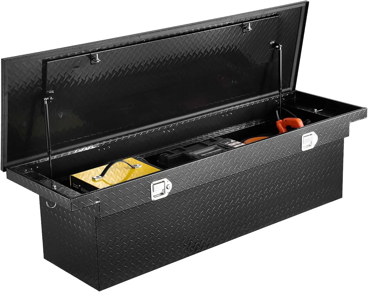 Crossover Truck Tool Box, 71x27x18 In, Heavy Duty Aluminum Toolbox with Diamond Texture, Pick Up Truck Bed RV Trailer Toolbox
Crossover Truck Tool Box, 71x27x18 In, Heavy Duty Aluminum Toolbox with Diamond Texture, Pick Up Truck Bed RV Trailer Toolbox
