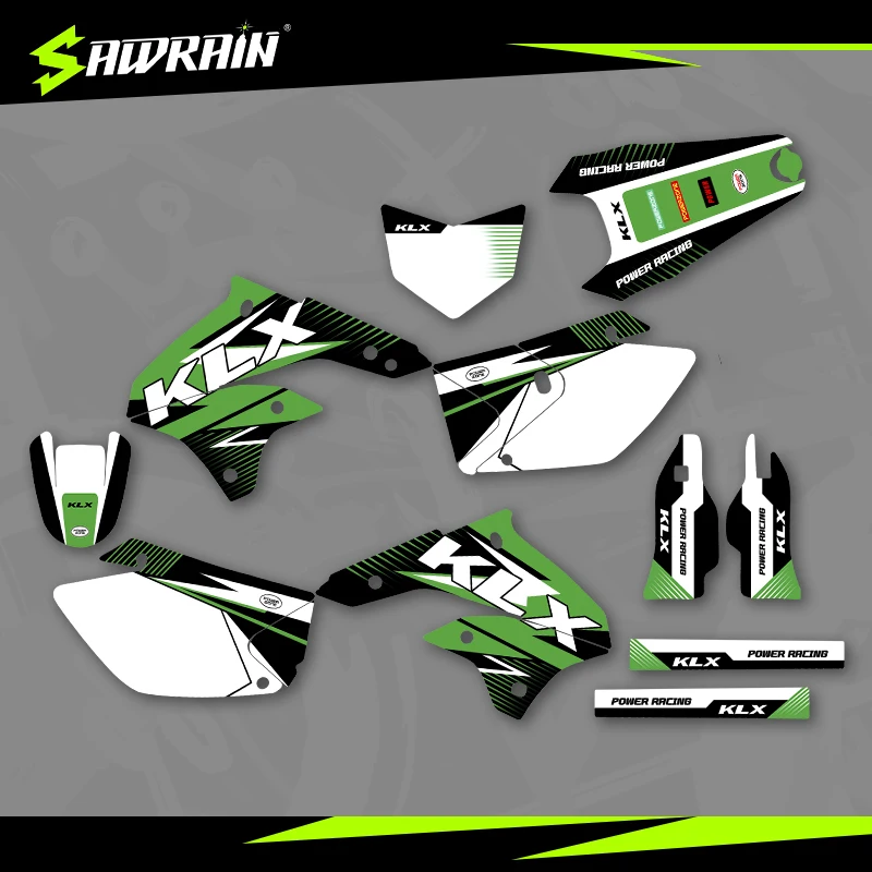 Sawrain Motorcycle Graphics Backgrounds Decal Stickers Kits for KAWASAKI 08-20KLX450R
Sawrain Motorcycle Graphics Backgrounds Decal Stickers Kits for KAWASAKI 08-20KLX450R
