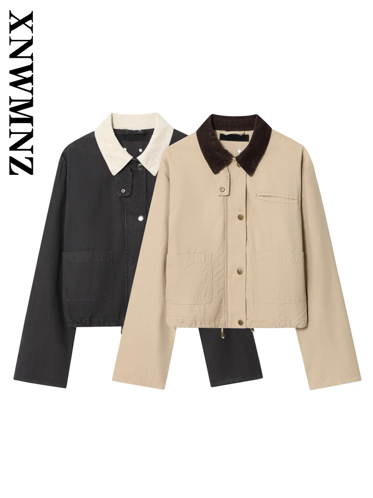 XNWMNZ 2025 Autumn New Lady Fashion Chic Turn-down Collar Long Sleeve Jacket Japanese Commuting Woman's Casual Regular Fit Coat
XNWMNZ 2025 Autumn New Lady Fashion Chic Turn-down Collar Long Sleeve Jacket Japanese Commuting Woman's Casual Regular Fit Coat