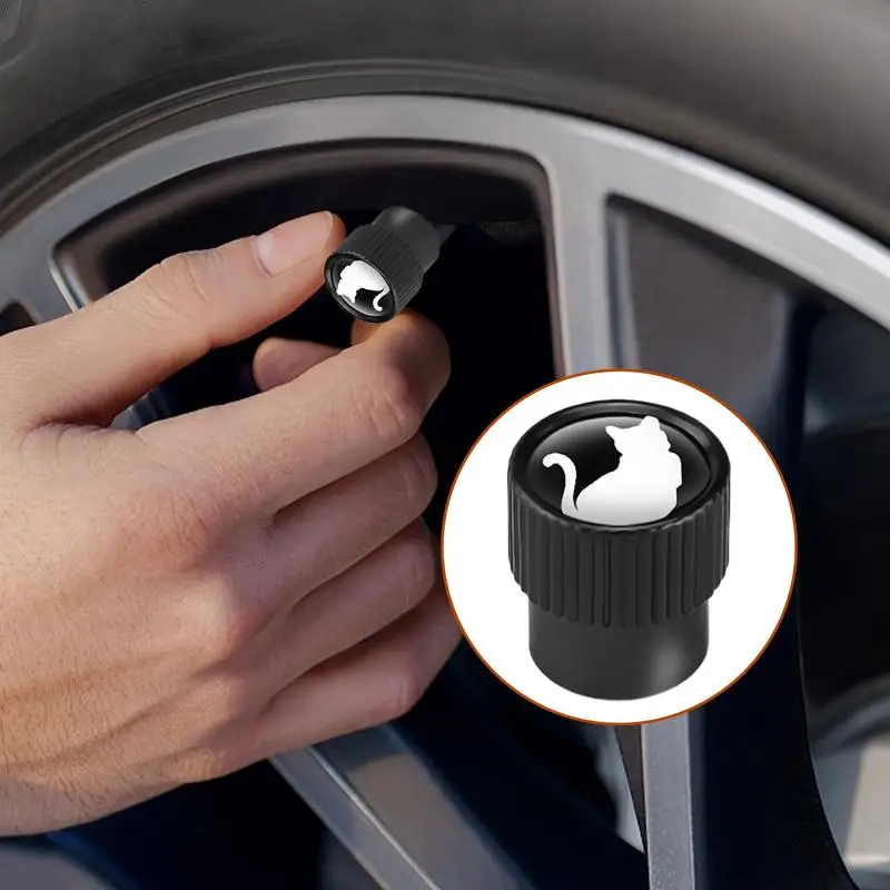 Car Tire Valve Stem Caps Kitten Pattern Car Stem Covers For Tire Valve Heavy Duty 4X Auto Wheel Accessories For Cycle Trucks
Car Tire Valve Stem Caps Kitten Pattern Car Stem Covers For Tire Valve Heavy Duty 4X Auto Wheel Accessories For Cycle Trucks