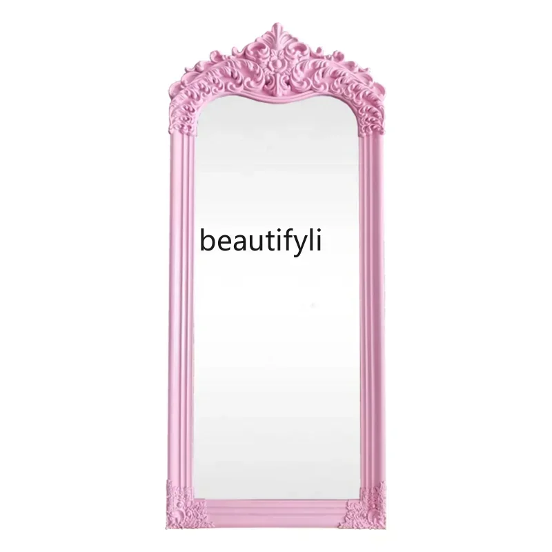 Pink full-length mirror clothing store, full-length mirror ins Muse selfie, decorative mirror9338
Pink full-length mirror clothing store, full-length mirror ins Muse selfie, decorative mirror9338