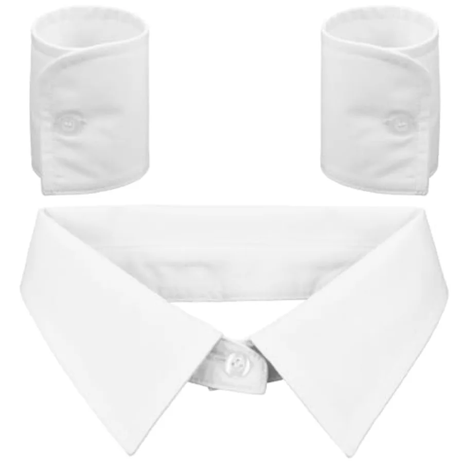 3Pcs False Sleeves for Women, White Collar and Cuffs, Detachable Dickey Collar and Fake Cuffs
3Pcs False Sleeves for Women, White Collar and Cuffs, Detachable Dickey Collar and Fake Cuffs