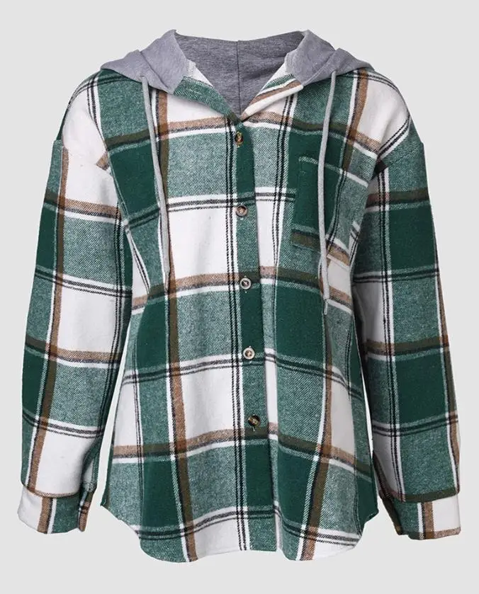 Женское пальто больших размеров в клетку с принтом на пуговицах спереди, с термоподкладкой и шнурком, куртка с капюшоном, повседневное пальто с карманами и заниженными плечами
Женское пальто больших размеров в клетку с принтом на пуговицах спереди, с термоподкладкой и шнурком, куртка с капюшоном, повседневное пальто с карманами и заниженными плечами