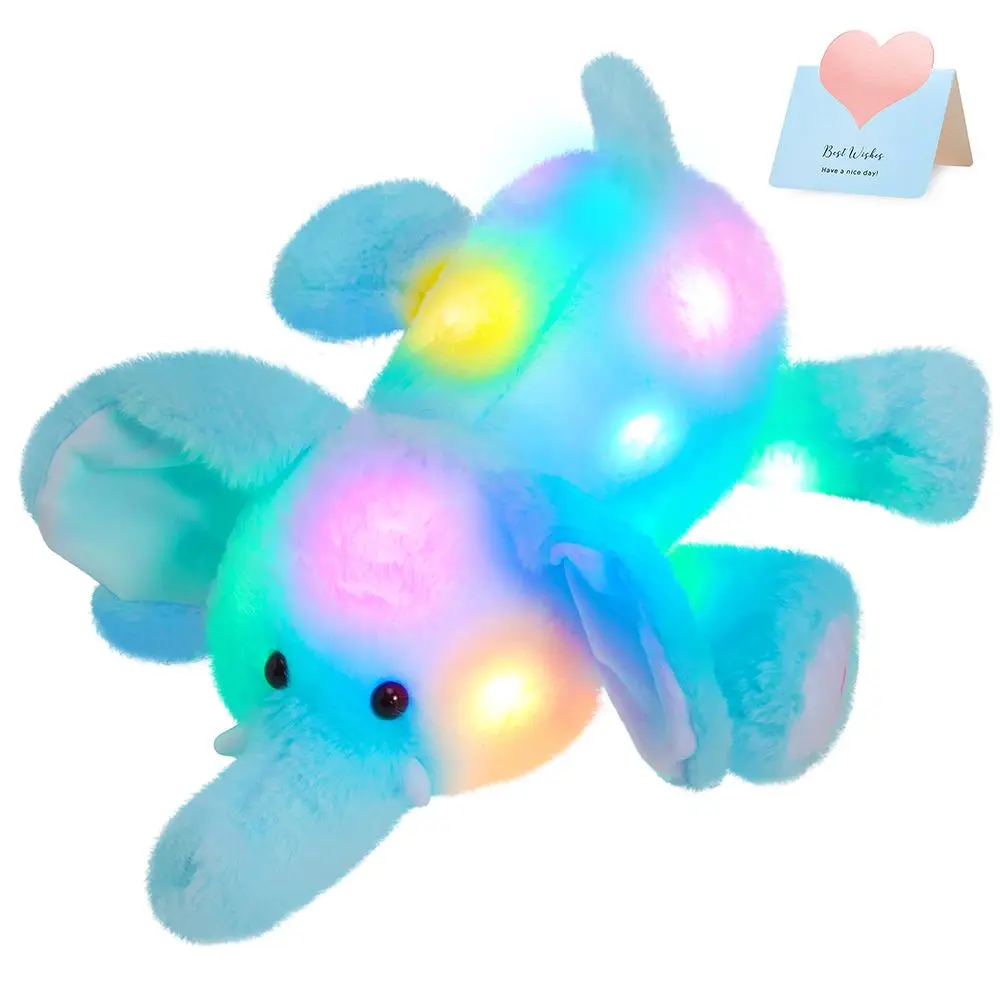45cm Stuffed LED Luminous Animals Pillow Soft Blue Elephant Plush Toys Sleeping Cushion Glowing Doll Toys for Girls Kids Home
45cm Stuffed LED Luminous Animals Pillow Soft Blue Elephant Plush Toys Sleeping Cushion Glowing Doll Toys for Girls Kids Home