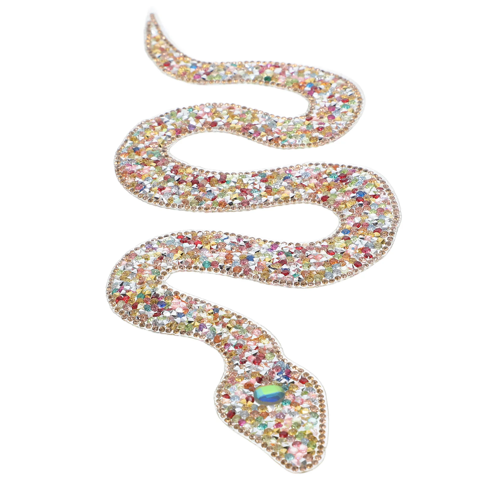 Snake Shaped Rhinestone Cloth Patch Beaded Applique Gold Sequin Heart Shaped Iron On Diy Clothing Accessories Shoe Hat Bag
Snake Shaped Rhinestone Cloth Patch Beaded Applique Gold Sequin Heart Shaped Iron On Diy Clothing Accessories Shoe Hat Bag