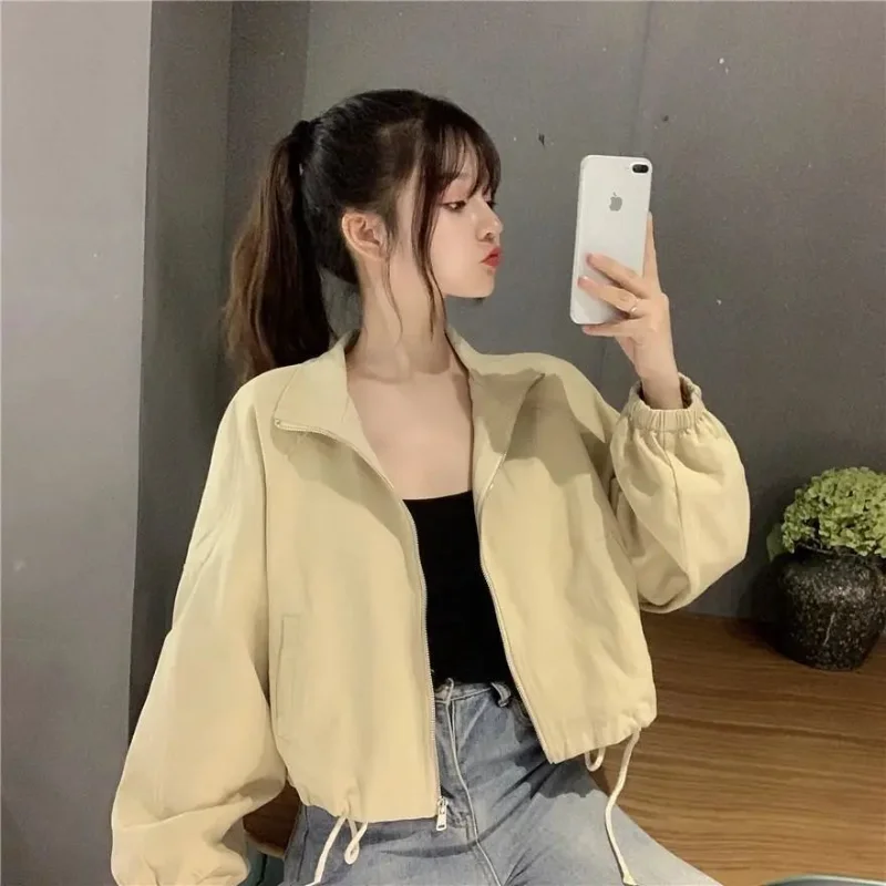 New Spring Windbreaker Zipper Slim Long-sleeved Top Women Loose Temperament Windproof Short Jacket
New Spring Windbreaker Zipper Slim Long-sleeved Top Women Loose Temperament Windproof Short Jacket