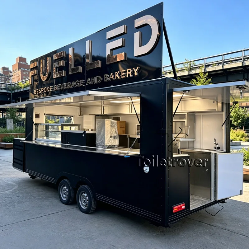 Outdoor Mobile Food Cart Fast Food Trailer Ice Cream Food Truck Fully Equipped Food Truck Trailer with Concession Window
Outdoor Mobile Food Cart Fast Food Trailer Ice Cream Food Truck Fully Equipped Food Truck Trailer with Concession Window