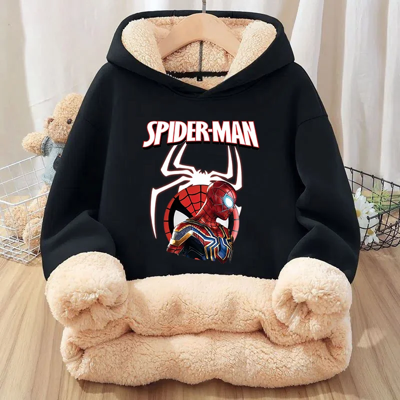 Spiderman Marvels Sweatshirt Winter Thicken Fleece Warm Long Sleeve Hoodie Boy Outdoor Sportswear Cute Children Pullover Clothes
Spiderman Marvels Sweatshirt Winter Thicken Fleece Warm Long Sleeve Hoodie Boy Outdoor Sportswear Cute Children Pullover Clothes