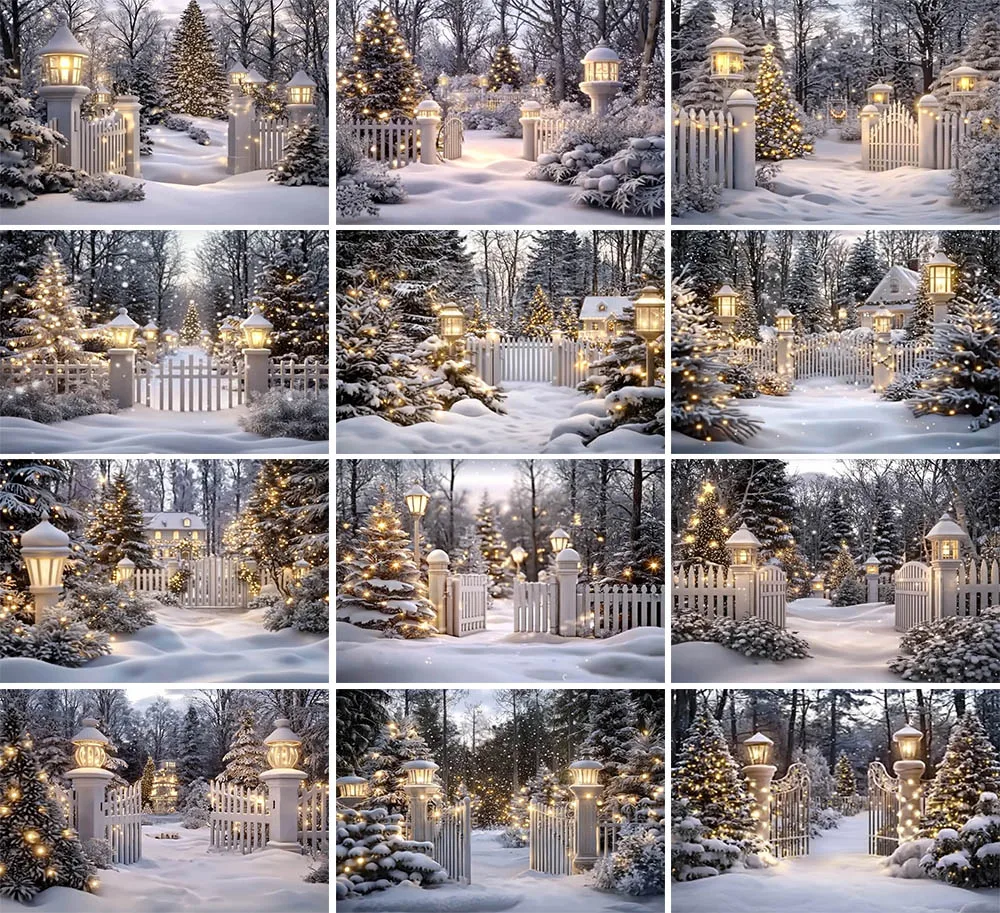 Mehofond Winter Snowy Christmas Backdrops for Photography Family 2025 Garden Wonderland Snowflakes Decor Photo Background Studio
Mehofond Winter Snowy Christmas Backdrops for Photography Family 2025 Garden Wonderland Snowflakes Decor Photo Background Studio