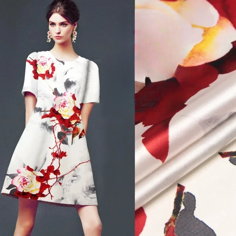 118*110 см, 19 мм, 93% шелк и 7% спандекс, красный, серый цветочный принт, шелковая атласная ткань для летнего платья, рубашки, одежды Cheongsam D084
118*110 см, 19 мм, 93% шелк и 7% спандекс, красный, серый цветочный принт, шелковая атласная ткань для летнего платья, рубашки, одежды Cheongsam D084