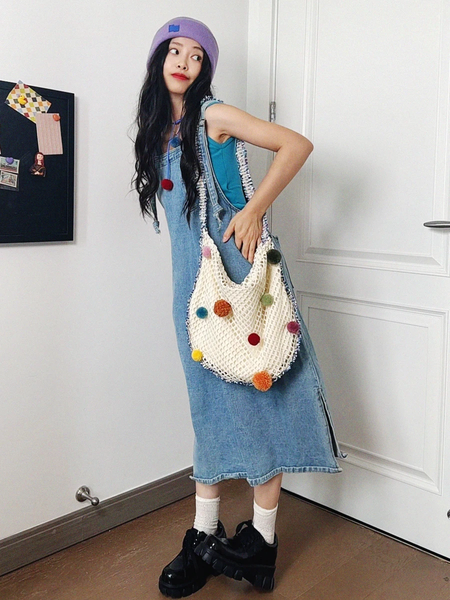 Pompom Tassel Lightweight Casual Travel Hippie Style Mr. Web Original Small Shoulder Bag Large Satchel Crossbody Bag
Pompom Tassel Lightweight Casual Travel Hippie Style Mr. Web Original Small Shoulder Bag Large Satchel Crossbody Bag