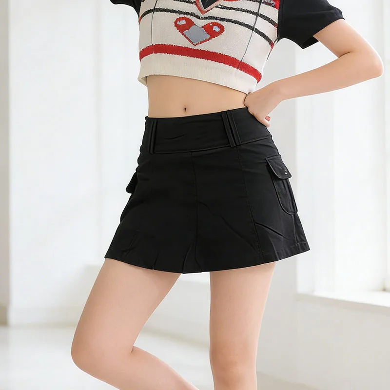 2000s Pocket Stitching Slim Personality Street Spice Joker Women Skirt Europe America INS Autumn Solid Color Denim Pleated Skirt
2000s Pocket Stitching Slim Personality Street Spice Joker Women Skirt Europe America INS Autumn Solid Color Denim Pleated Skirt