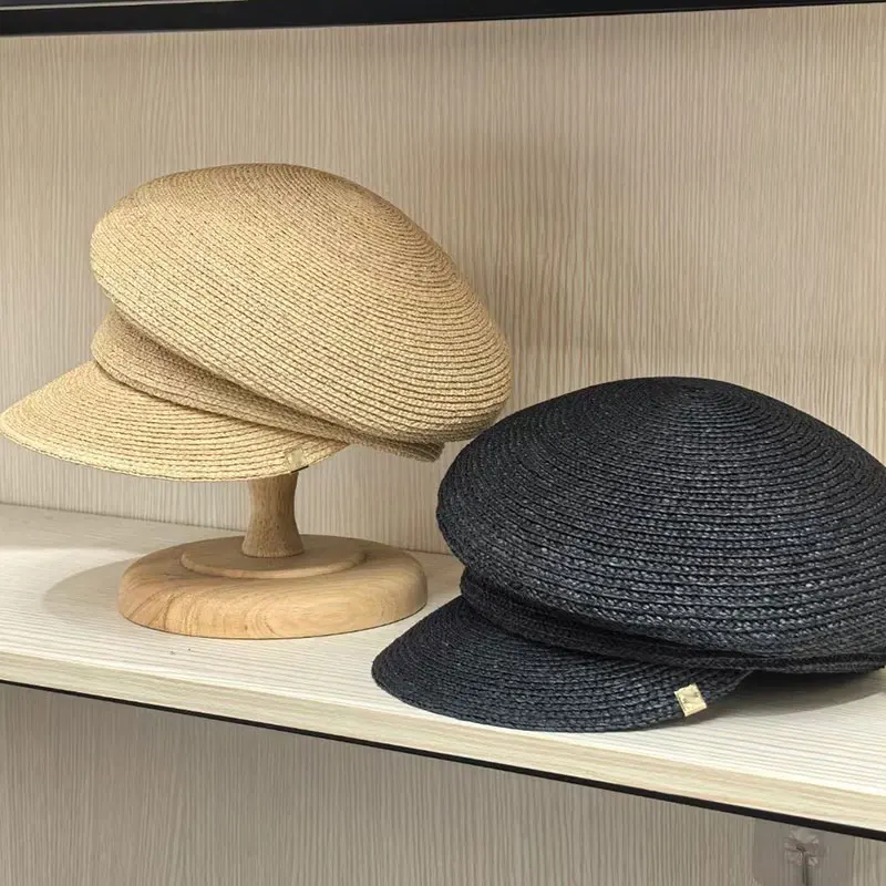 Fashion Japanese Designer Style Asymmetrical Raffia Duckbill Cap For Women Summer Sun Protection Sun Hat For Lady Newsboy Black
Fashion Japanese Designer Style Asymmetrical Raffia Duckbill Cap For Women Summer Sun Protection Sun Hat For Lady Newsboy Black