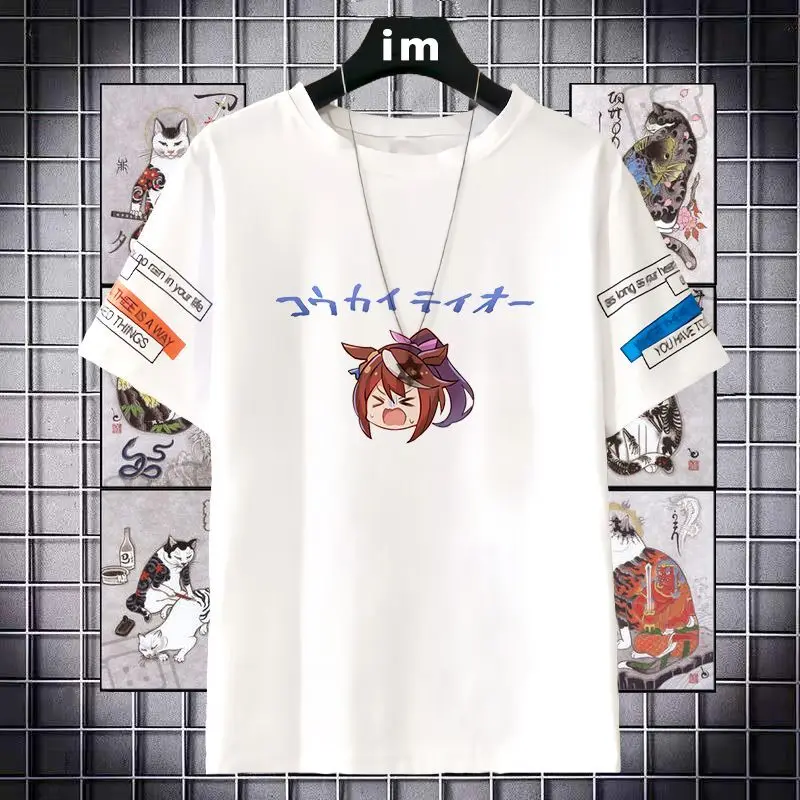 Pretty Derby Merchandise Short Sleeve T-Shirt Oguri Hat Rice Bowl Anime Pain Clothes
Pretty Derby Merchandise Short Sleeve T-Shirt Oguri Hat Rice Bowl Anime Pain Clothes