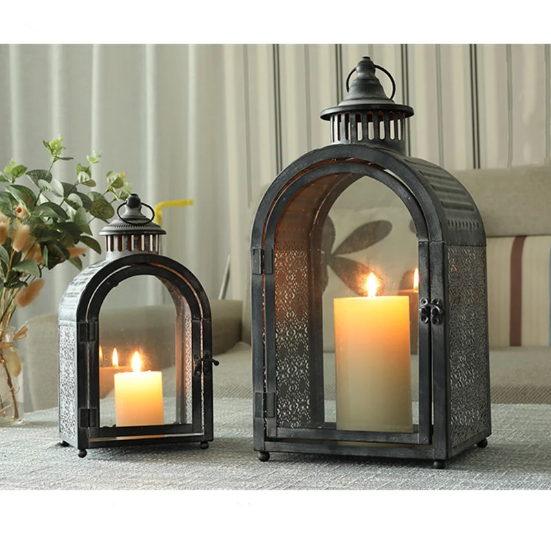 Iron glass candlestick metal wind lamp home decoration handicraft decoration party wedding
Iron glass candlestick metal wind lamp home decoration handicraft decoration party wedding