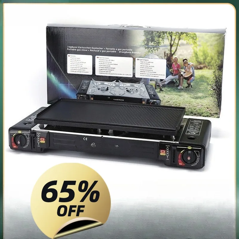 Multifunctional portable cassette stove, outdoor sports survival double stove cassette stove Korean barbecue artifact
Multifunctional portable cassette stove, outdoor sports survival double stove cassette stove Korean barbecue artifact