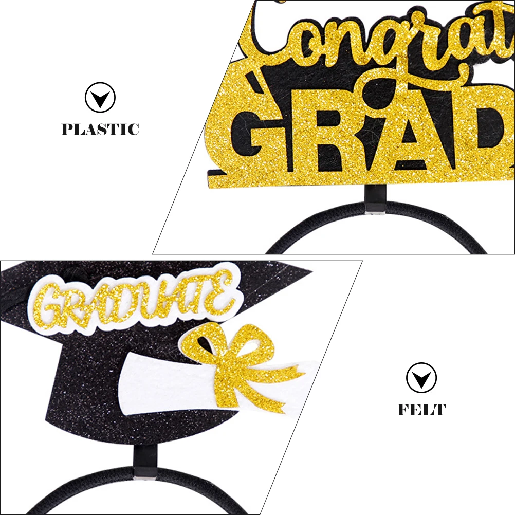 Elastic Graduation Cap Headband Decoration Felt Plastic Hair Accessories for Party Photo Props Lightweight Graduation Party
Elastic Graduation Cap Headband Decoration Felt Plastic Hair Accessories for Party Photo Props Lightweight Graduation Party