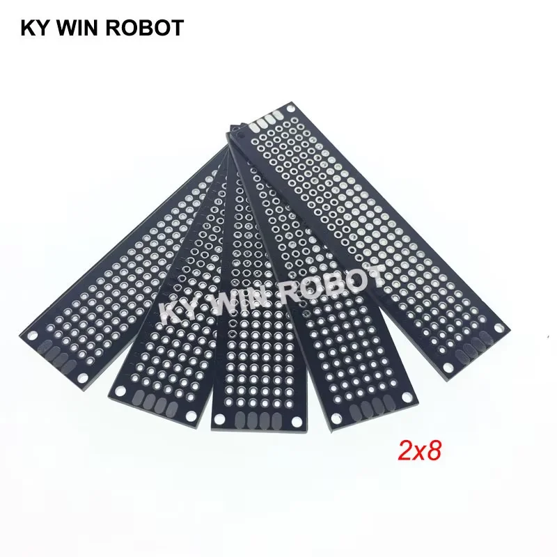 5pcs 2x8cm 20x80 mm Black Double Side Prototype PCB Universal Printed Circuit Board Protoboard For Arduino
5pcs 2x8cm 20x80 mm Black Double Side Prototype PCB Universal Printed Circuit Board Protoboard For Arduino