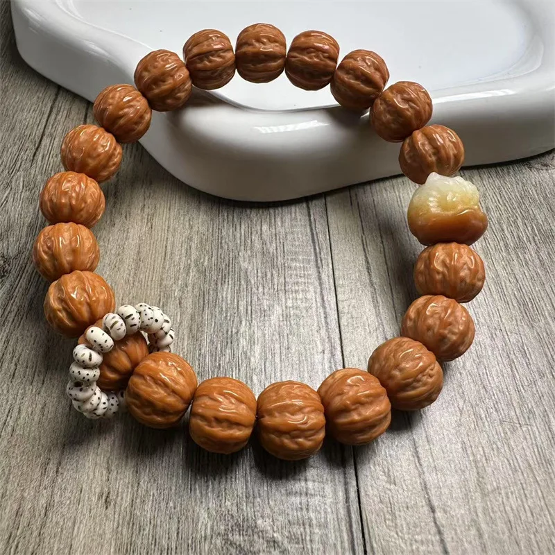 Большой толстый ребристый восьмисторонний браслет Jing, мужские бусины Бодхи Будды, маленькая ореховая обезьяна
Большой толстый ребристый восьмисторонний браслет Jing, мужские бусины Бодхи Будды, маленькая ореховая обезьяна