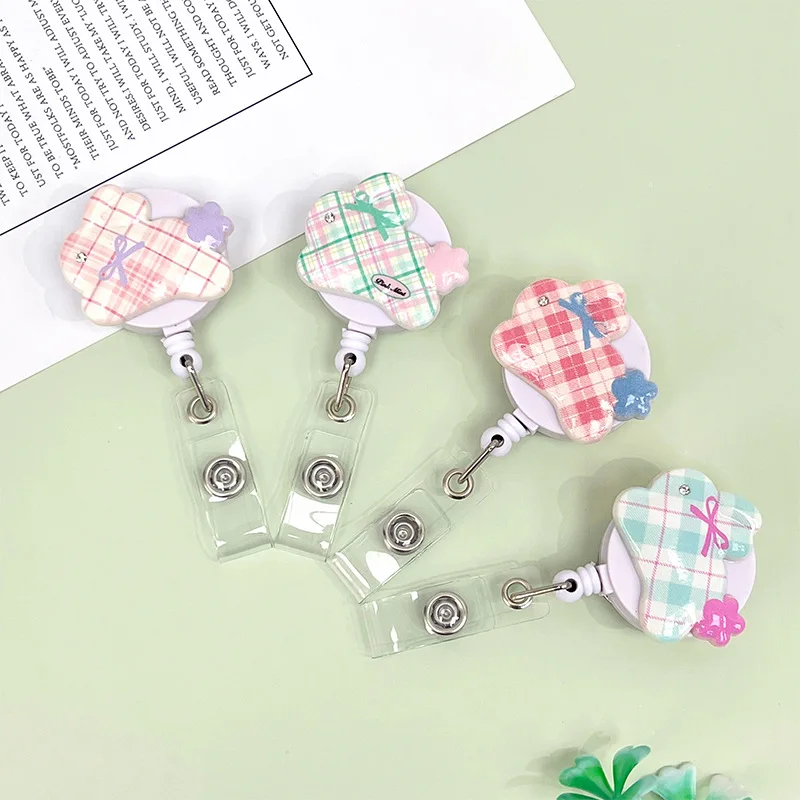 Pastel Bunny Retractable ID Badge Reel for Nurses Cute Resin 3D Anti-Loss Card Holder for School Girl Cartoon Keychain Clip
Pastel Bunny Retractable ID Badge Reel for Nurses Cute Resin 3D Anti-Loss Card Holder for School Girl Cartoon Keychain Clip