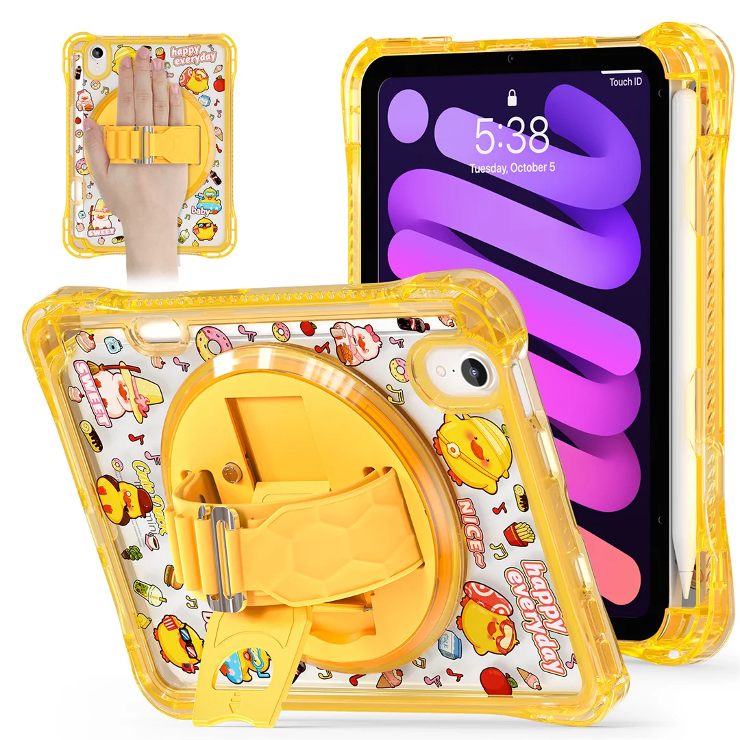 Tablet Case for iPad Mini 7 Mini 6 A17 Pro 2024 Kids Stand Cover with Shoulder Strap for iPad Mini 6 2021 Rotating bracket Case
Tablet Case for iPad Mini 7 Mini 6 A17 Pro 2024 Kids Stand Cover with Shoulder Strap for iPad Mini 6 2021 Rotating bracket Case