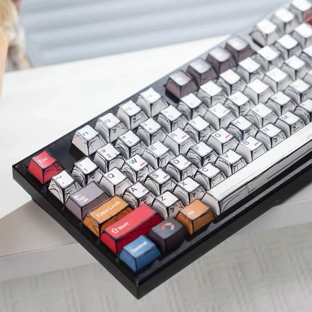 Оригинальная высота в стиле комиксов с граффити, колпачок из материала pbt, пятисторонняя горячая сублимация
Оригинальная высота в стиле комиксов с граффити, колпачок из материала pbt, пятисторонняя горячая сублимация
