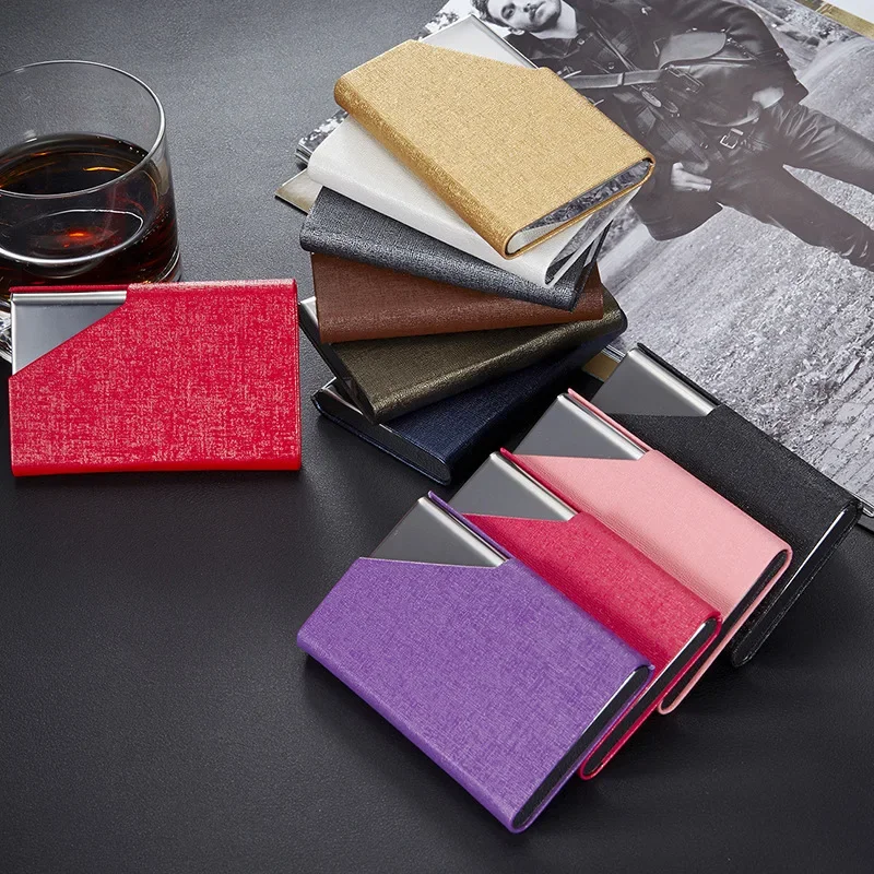 New Women Credit Card Holder With Magnet Cover Metal Men's Business ID Card Case Box
New Women Credit Card Holder With Magnet Cover Metal Men's Business ID Card Case Box