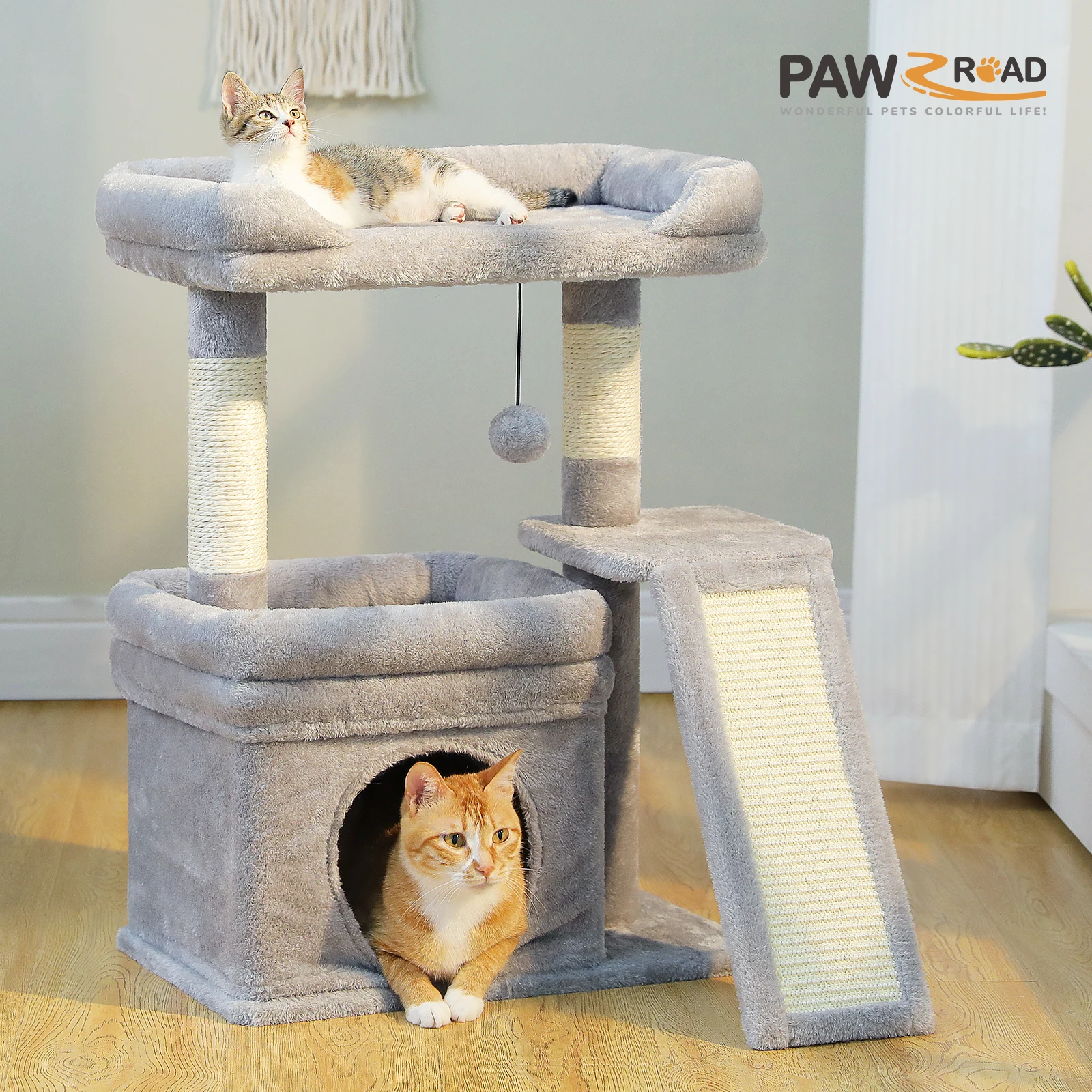 Small Cat Tree for Indoor Tower with Sisal Scratching Post and Pad Wide Top Perch Large Cat Condo Cat Scratchers
Small Cat Tree for Indoor Tower with Sisal Scratching Post and Pad Wide Top Perch Large Cat Condo Cat Scratchers