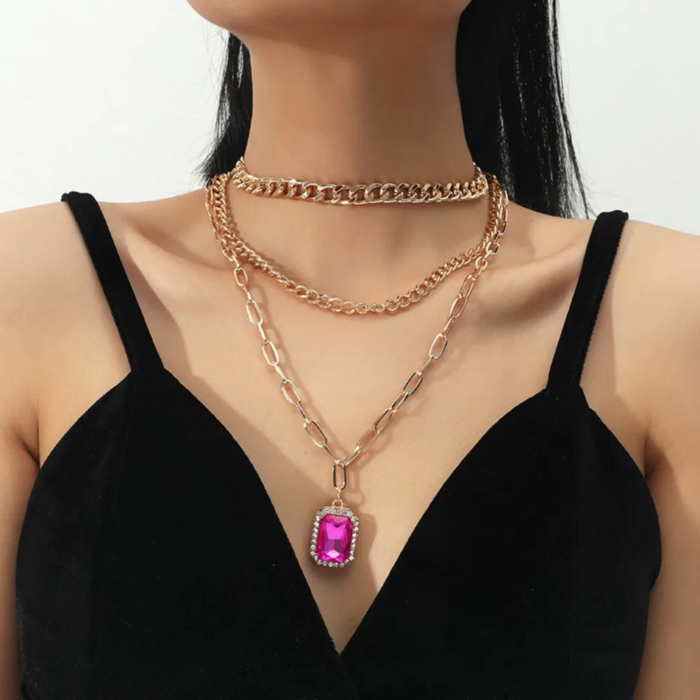 3Pcs Elegant Alloy Fuchsia Rhinestone Rectangle Pendant 3 Layer Necklaces Sets Golden 12.99 inch~20.47 inch(33~52cm)
3Pcs Elegant Alloy Fuchsia Rhinestone Rectangle Pendant 3 Layer Necklaces Sets Golden 12.99 inch~20.47 inch(33~52cm)