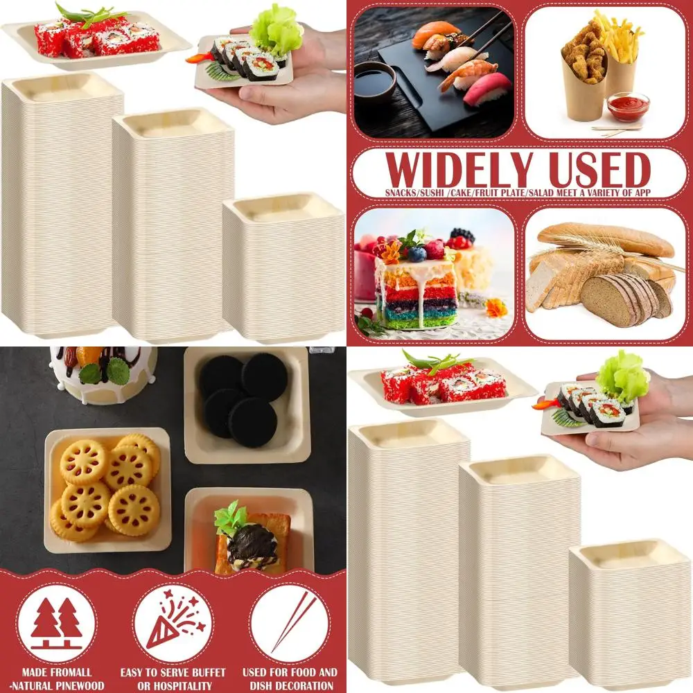 Одноразовые квадратные бамбуковые миски - идеально подходят для вечеринок, свадеб, закусок, десертов, кейтеринга и повседневного использования (3.94x3.94x0.03 дюйма)
Одноразовые квадратные бамбуковые миски - идеально подходят для вечеринок, свадеб, закусок, десертов, кейтеринга и повседневного использования (3.94x3.94x0.03 дюйма)
