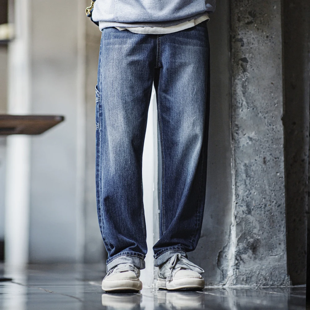 Тяжелые синие джинсы Maden в стиле ретро, мужские потертые джинсы, свободный крой, 100% хлопок, неэластичная талия, повседневная одежда, повседневные брюки
Тяжелые синие джинсы Maden в стиле ретро, мужские потертые джинсы, свободный крой, 100% хлопок, неэластичная талия, повседневная одежда, повседневные брюки