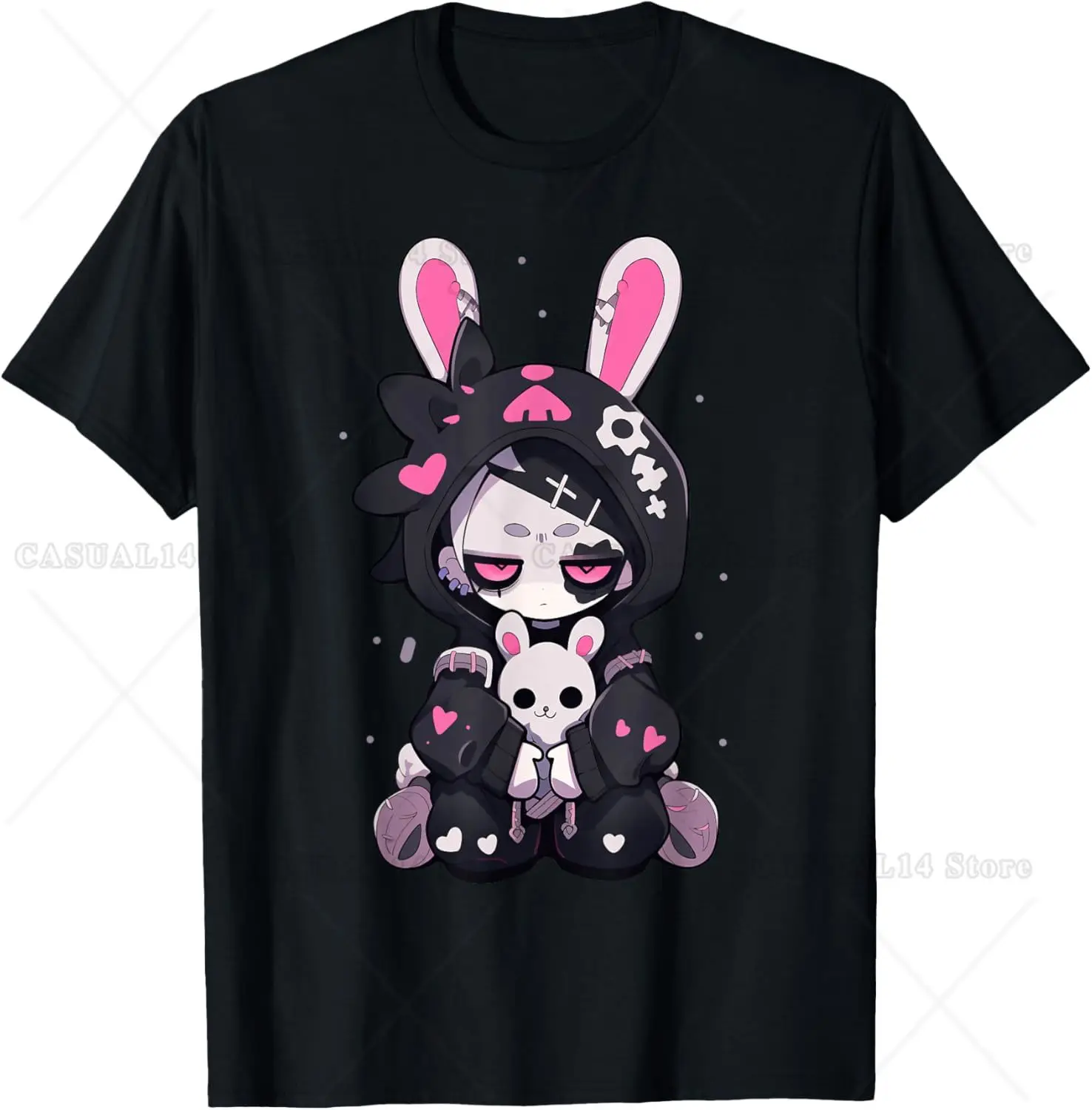 Y2K Goth Bunny Anime Girl Cute E-Girl Gothic Outfit T-Shirt Oversized T Shirt for Men Women Classic Fit
Y2K Goth Bunny Anime Girl Cute E-Girl Gothic Outfit T-Shirt Oversized T Shirt for Men Women Classic Fit