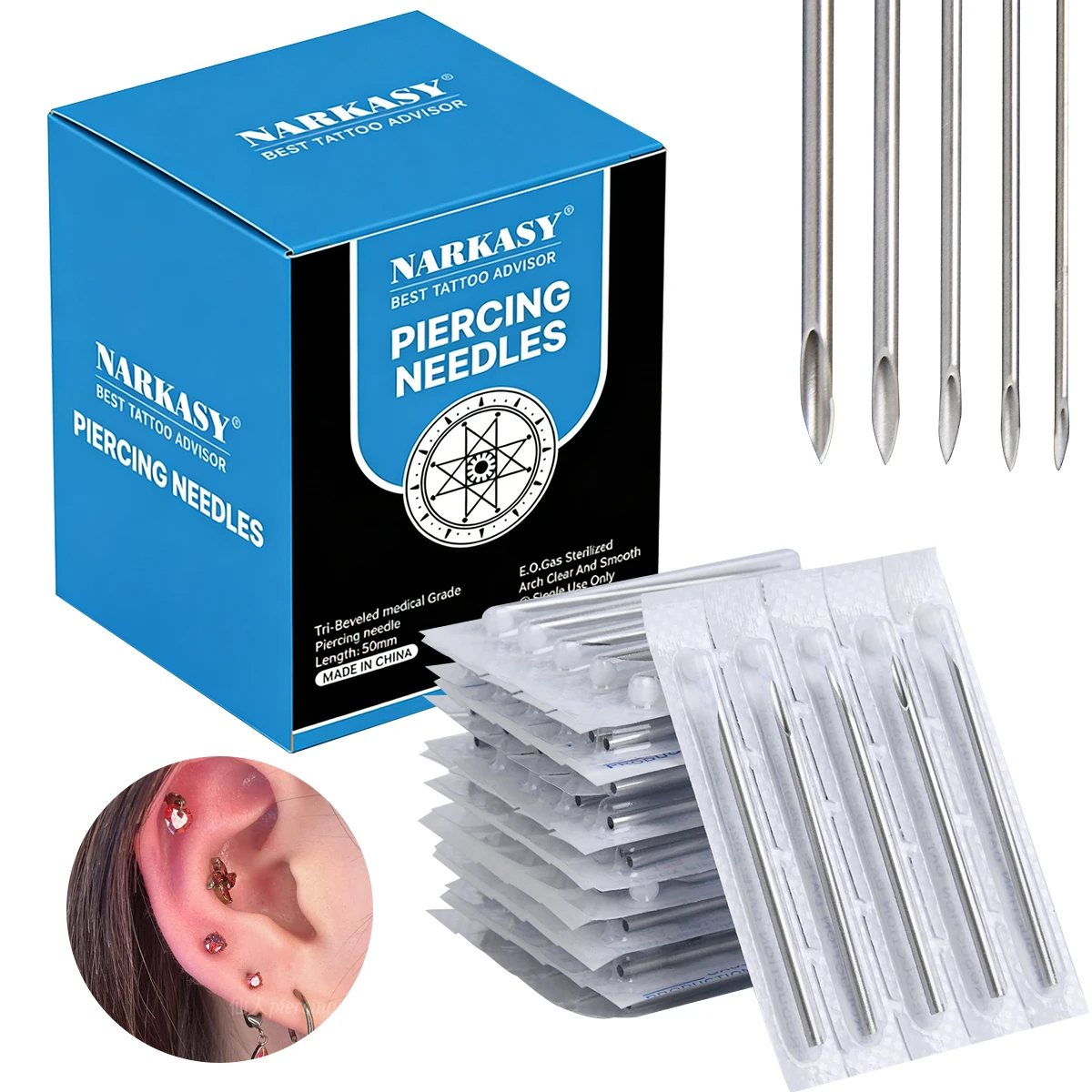 Иглы для пирсинга (5-100 шт.) 10G 12G 14G 16G 18G 20G, стальные, стерильные, одноразовые, для пирсинга ушей, носа, пупка, сосков, губ
Иглы для пирсинга (5-100 шт.) 10G 12G 14G 16G 18G 20G, стальные, стерильные, одноразовые, для пирсинга ушей, носа, пупка, сосков, губ