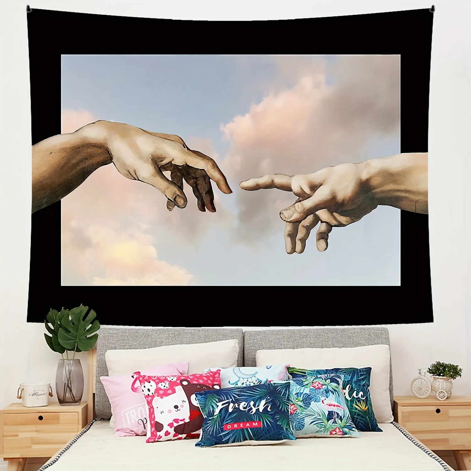 Artistic Hand Touching Tapestries Wall Art Decoration Cool Birthday Party Bedroom Hanging Wall Living Room Office Home Decor
Artistic Hand Touching Tapestries Wall Art Decoration Cool Birthday Party Bedroom Hanging Wall Living Room Office Home Decor