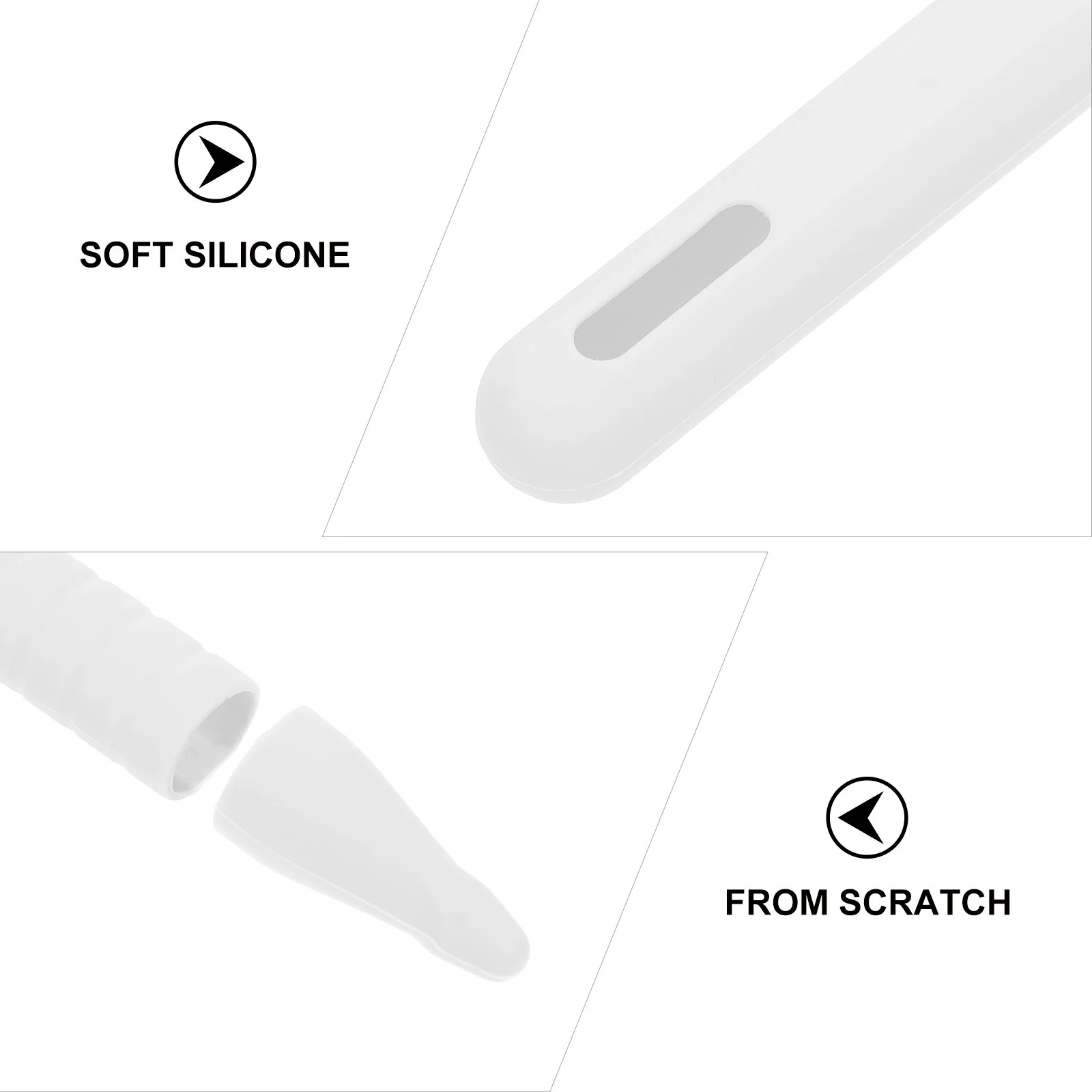 2pcs Pen Tip Cover For Pencil 2 Premium Silicone Stylus Protective Case Smooth Non-Slip Touch Screen Tool Accessory
2pcs Pen Tip Cover For Pencil 2 Premium Silicone Stylus Protective Case Smooth Non-Slip Touch Screen Tool Accessory
