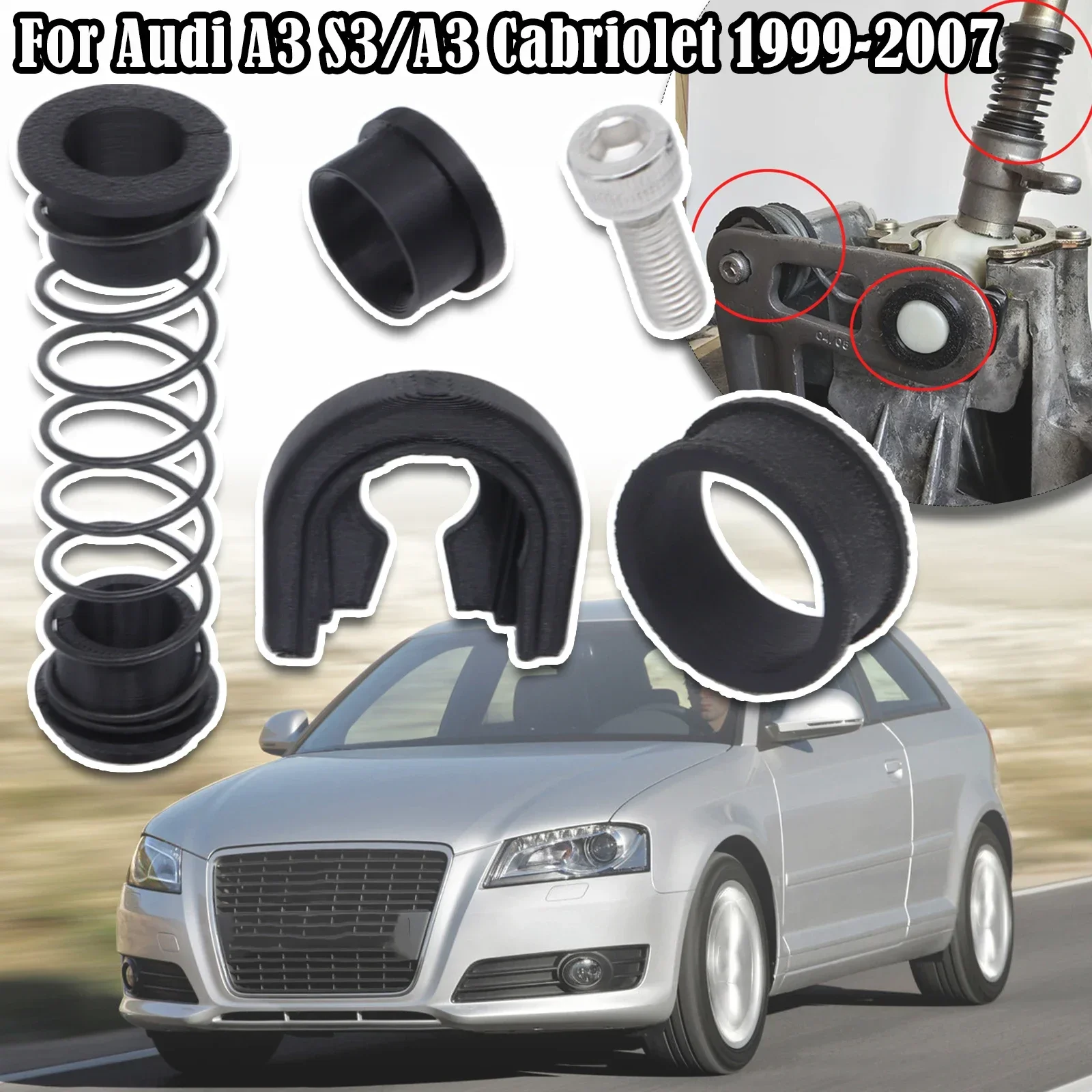 Gearbox Repair Kit For Audi A3 S3/A3 Cabriolet MT Trans Shifter First Gear Getter Reverse Lever Change Selector Linkage Bushes
Gearbox Repair Kit For Audi A3 S3/A3 Cabriolet MT Trans Shifter First Gear Getter Reverse Lever Change Selector Linkage Bushes