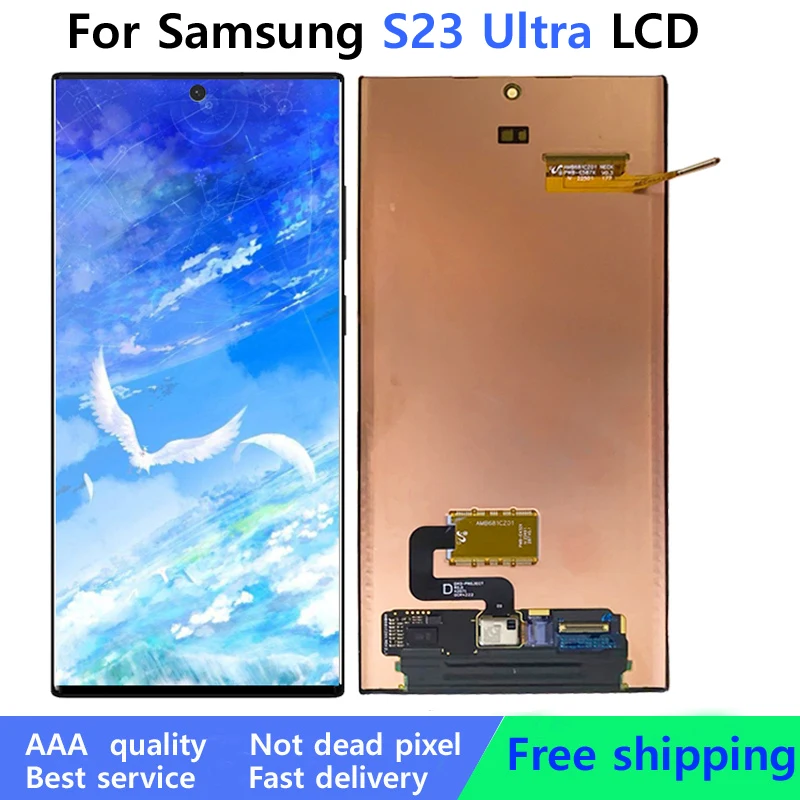 ЖК-экран для Samsung S23 Ultra ЖК-дисплей S918 S918B сенсорный экран дигитайзер в сборе запасные части
ЖК-экран для Samsung S23 Ultra ЖК-дисплей S918 S918B сенсорный экран дигитайзер в сборе запасные части