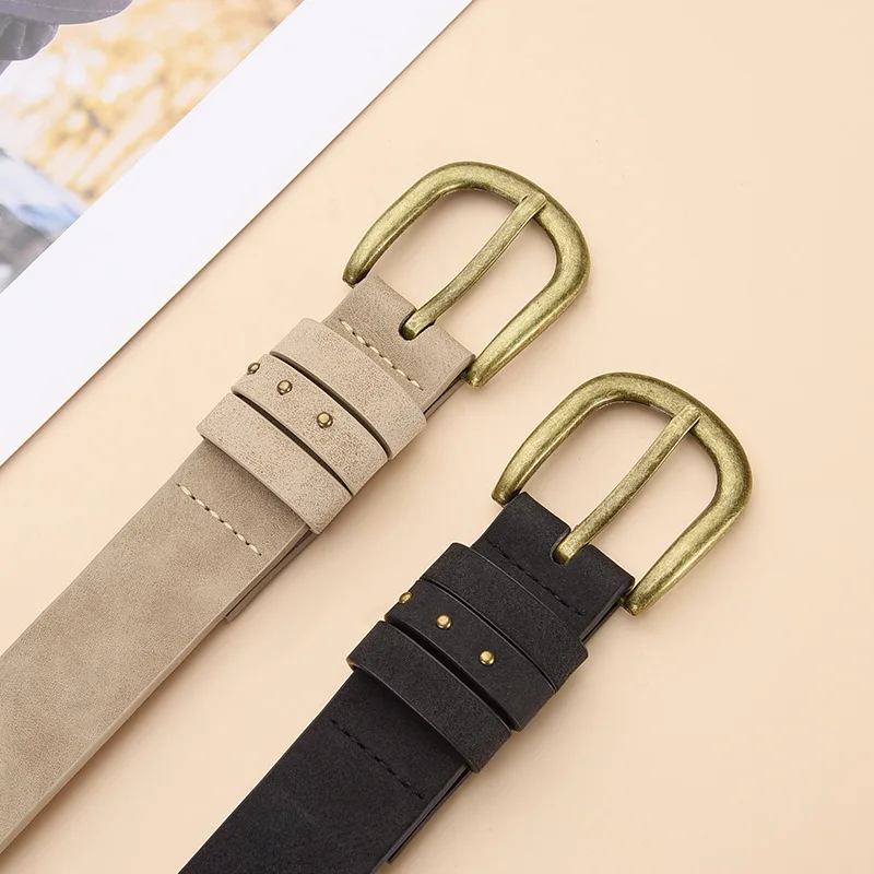 Gold Metal Rivet Belt for Women Fashion Casual Jeans Accessories Girdle Goth Retro Y2k Girls Pu Leather Pin Buckle Waistband
Gold Metal Rivet Belt for Women Fashion Casual Jeans Accessories Girdle Goth Retro Y2k Girls Pu Leather Pin Buckle Waistband