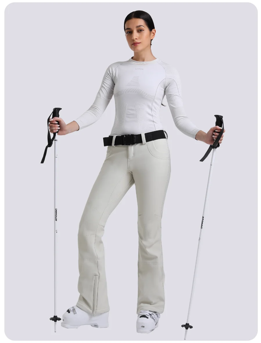 Gsou Snow Women's Stretch Slim Fit Ski Pants Thermal Fleece Lined Windproof Waterproof for Snowboard Professional Snow Trousers
Gsou Snow Women's Stretch Slim Fit Ski Pants Thermal Fleece Lined Windproof Waterproof for Snowboard Professional Snow Trousers