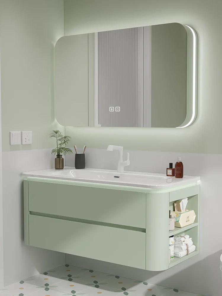French light luxury bathroom cabinet ceramic integrated basin toilet face wash basin cabinet combination
French light luxury bathroom cabinet ceramic integrated basin toilet face wash basin cabinet combination
