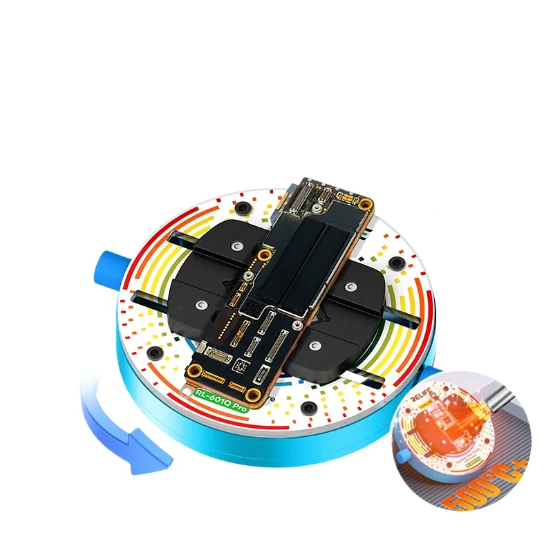 RELIFE RL-601Q Pro 360 Rotating Fixture Tempered Heat-insulating Glass for Various Mobile Phone Motherboards Repair Tools
RELIFE RL-601Q Pro 360 Rotating Fixture Tempered Heat-insulating Glass for Various Mobile Phone Motherboards Repair Tools