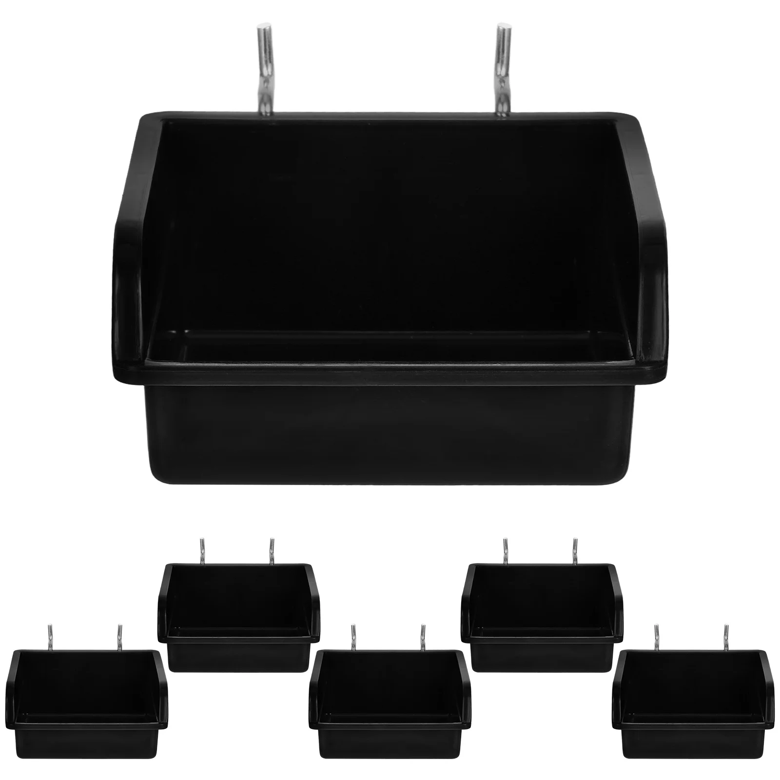 6 set Pegboard Parts Storage Organizer Black Bins Craft Room Tool Workshop Storage Solution Plastic
6 set Pegboard Parts Storage Organizer Black Bins Craft Room Tool Workshop Storage Solution Plastic